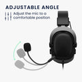 kwmobile Replacement Headphone Microphone compatible with Havit H2002D Headset - Gaming Headphones Microphone with 3.5mm Jack Plug