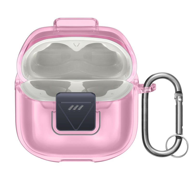 kwmobile Hülle für JBL Tune Flex 2 Case - TPU Silikon Schutzhülle - Kopfhörer Cover - Rosa Transparent Rosa  