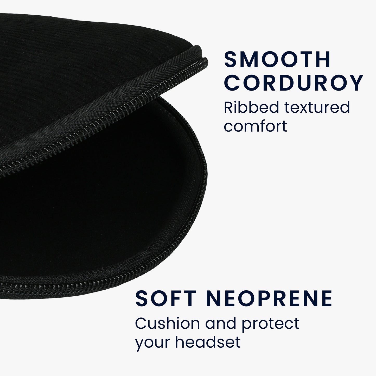 kwmobile Case Compatible with Anker Soundcore Q20i - Headset Cover Made of Durable Neoprene Fabric