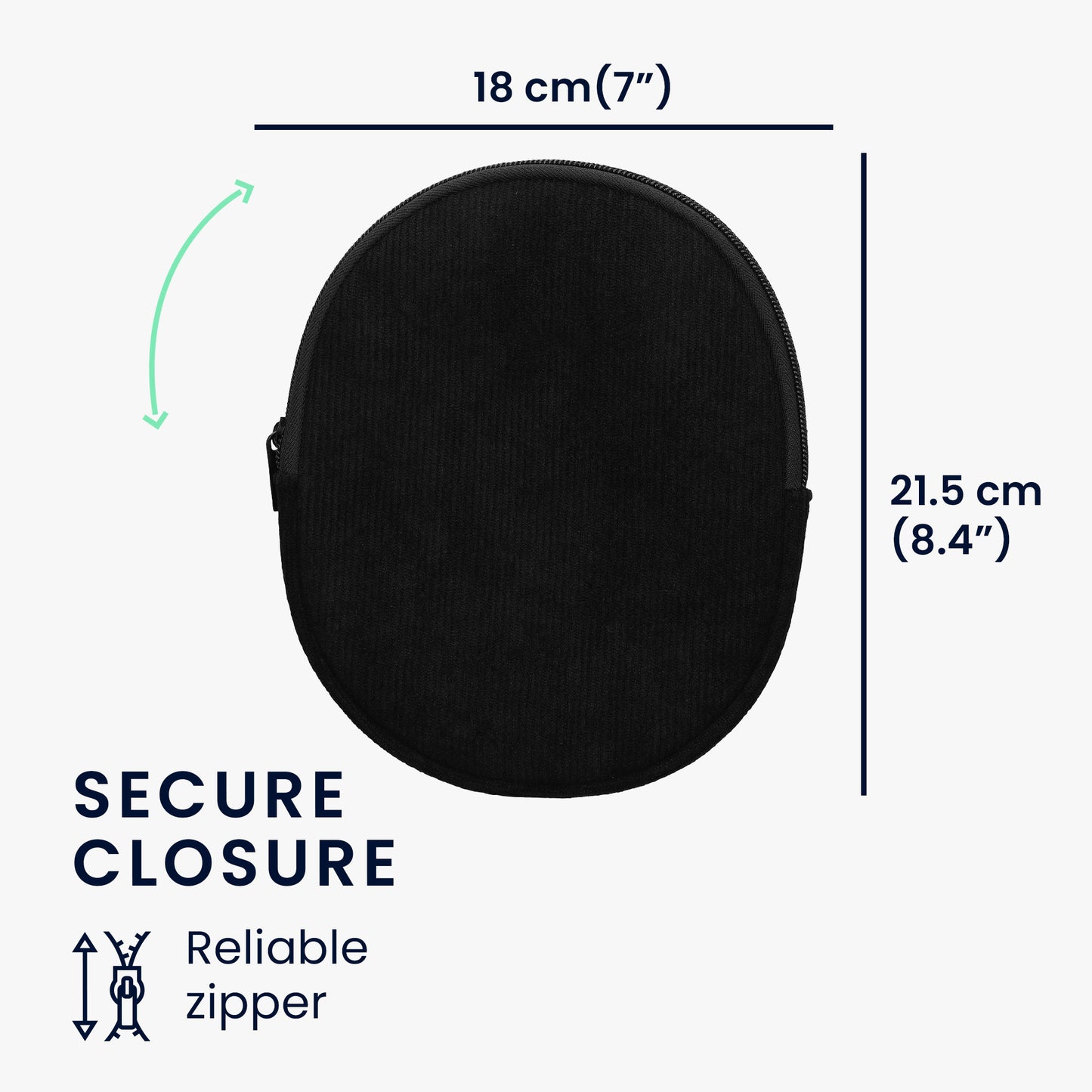 kwmobile Case Compatible with Anker Soundcore Q20i - Headset Cover Made of Durable Neoprene Fabric