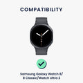 kwmobile Watch Strap for Samsung Galaxy Watch 8 / Galaxy Watch 8 Classic 46mm Strap Fitness Tracker Band Set Replacement Strap Smartwatch