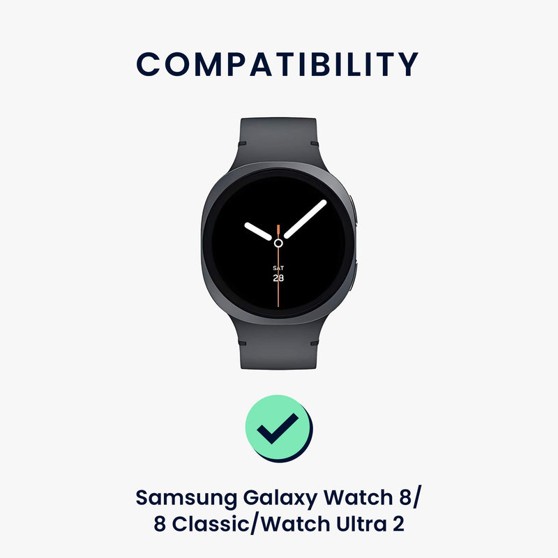 kwmobile Watch Strap for Samsung Galaxy Watch 8 / Galaxy Watch 8 Classic 46mm Strap Fitness Tracker Band Set Replacement Strap Smartwatch