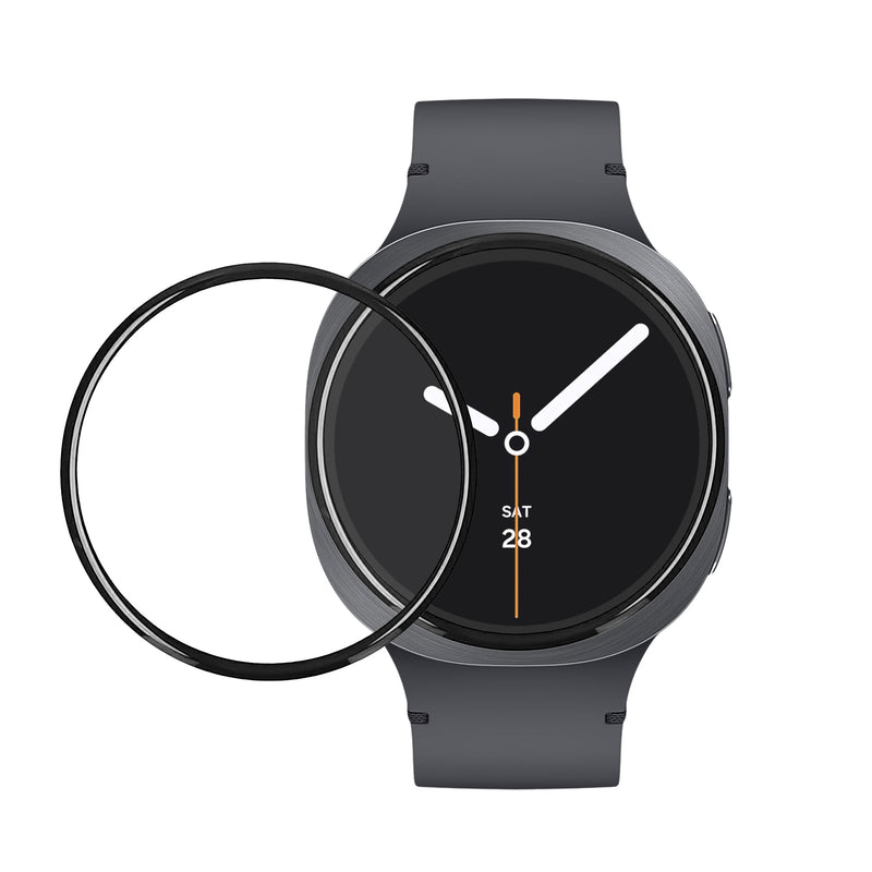 kwmobile 2x Transparente Displayschutzfolie kompatibel mit Samsung Galaxy Watch 8 (44mm) Folie - Schutzfolie für Fitness Tracker - robuster Displayschutz Transparent  
