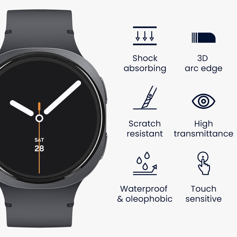 2x Screen Protector for Samsung Galaxy Watch 8 (44mm)