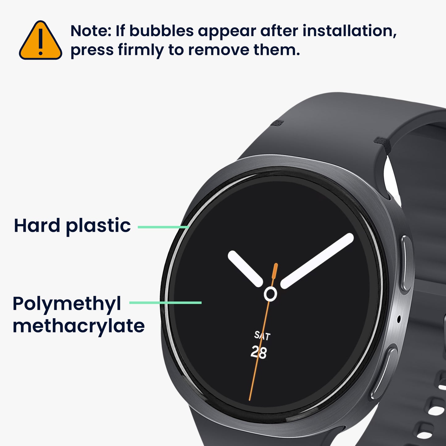 2x Screen Protector for Samsung Galaxy Watch 8 (44mm)