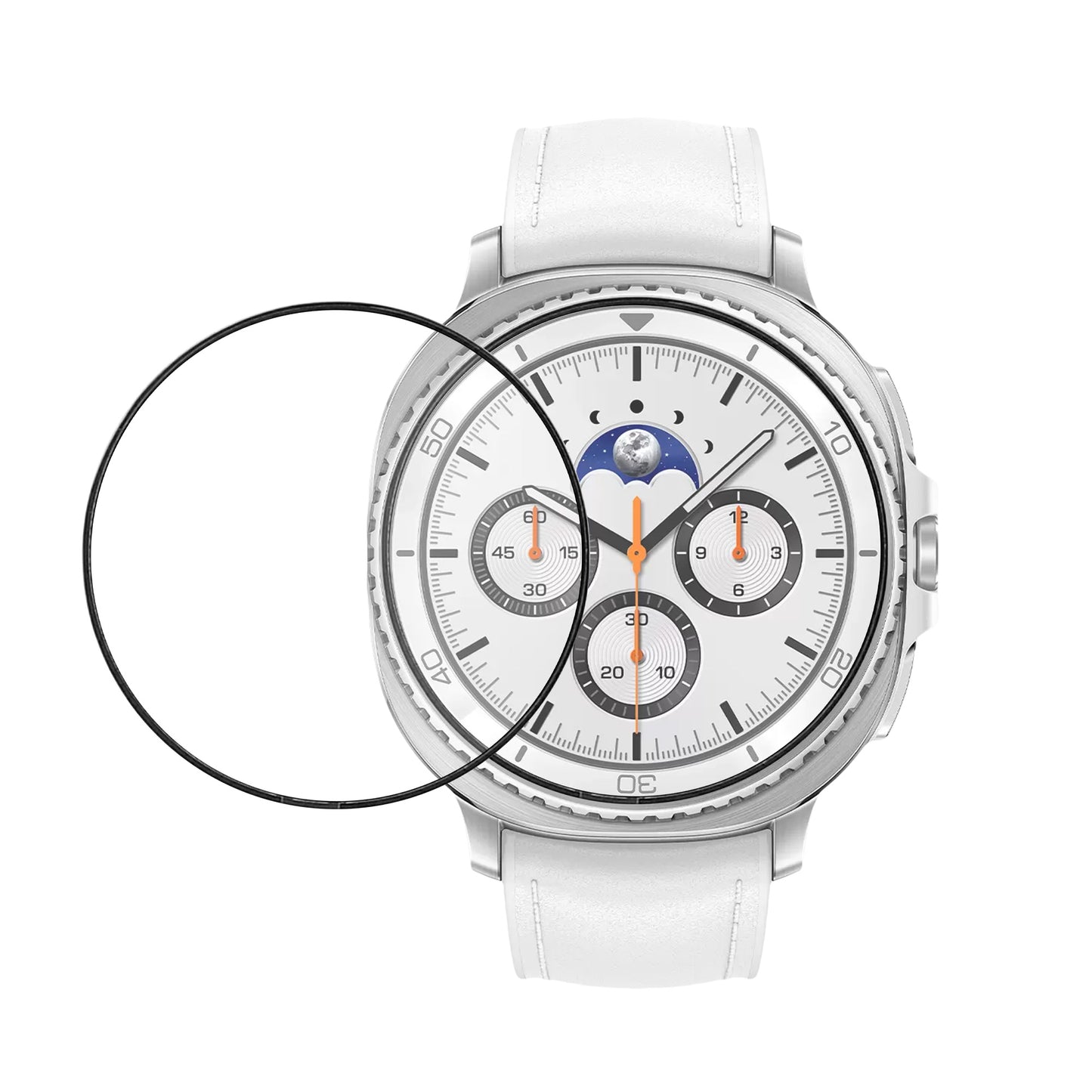kwmobile 2x Transparente Displayschutzfolie kompatibel mit Samsung Galaxy Watch 8 Classic (47mm) Folie - Schutzfolie für Fitness Tracker - robuster Displayschutz Transparent  
