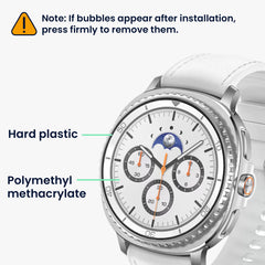 2x Displayschutzfolie für Samsung Galaxy Watch 8 Classic (47mm) - Transparent - Displayschutz
