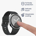 kwmobile Glass Case for Samsung Galaxy Watch 8 Protective Cover Full Body Fitness Tracker Case Set