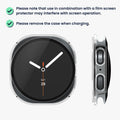 kwmobile Glass Case for Samsung Galaxy Watch 8 Protective Cover Full Body Fitness Tracker Case Set