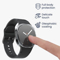 kwmobile Silicone Case for Samsung Galaxy Watch 8 Protective Cover Full Body Display Cover Set