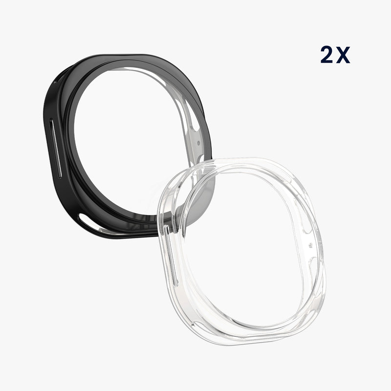 kwmobile Protective Case for Samsung Galaxy Watch 8 (44mm) Fullbody Display Cover Set