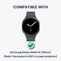 kwmobile 2x Case Compatible with Samsung Galaxy Watch 8 Protective Case Protective Frame Glitter Protection Accessory