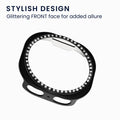 kwmobile 2x Case Compatible with Samsung Galaxy Watch 8 Protective Case Protective Frame Glitter Protection Accessory