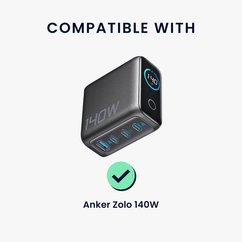 kwmobile Case for Anker Zolo 140W - Power Bank Travel Case - Bag for Power Bank