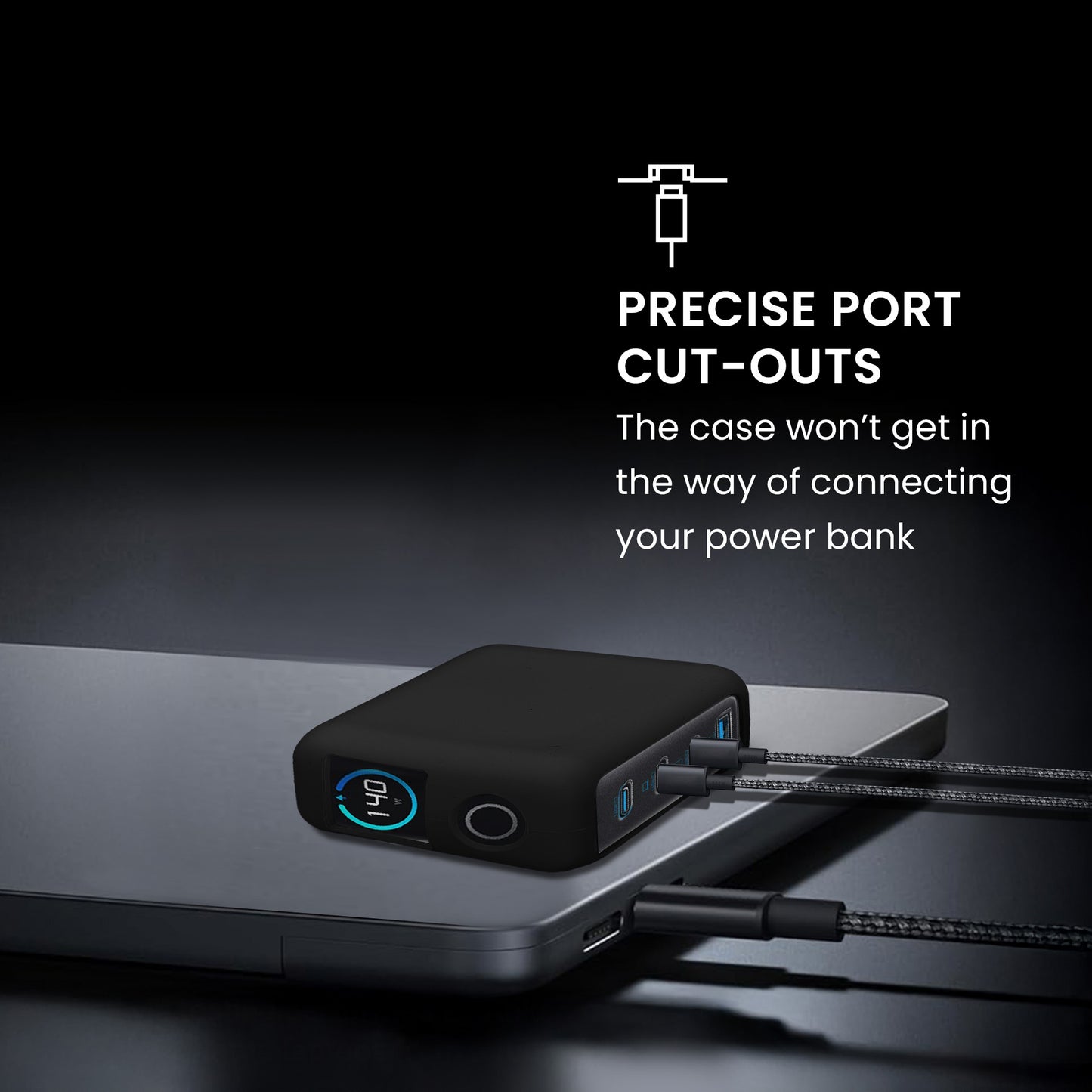 kwmobile Case for Anker Zolo 140W - Power Bank Travel Case - Bag for Power Bank
