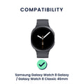 kwmobile Watch Strap for Samsung Galaxy Watch 8 Galaxy / Galaxy Watch 8 Classic 46mm Strap Fitness Tracker Band Set Replacement Strap Smartwatch