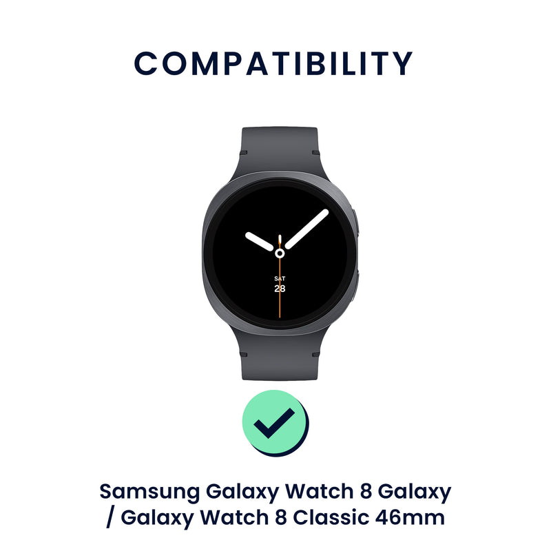 kwmobile Watch Strap for Samsung Galaxy Watch 8 Galaxy / Galaxy Watch 8 Classic 46mm Strap Fitness Tracker Band Set Replacement Strap Smartwatch