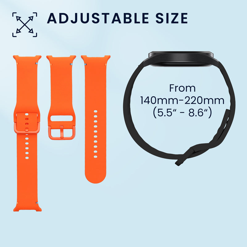 kwmobile Watch Strap for Samsung Galaxy Watch 8 Galaxy / Galaxy Watch 8 Classic 46mm Strap Fitness Tracker Band Set Replacement Strap Smartwatch