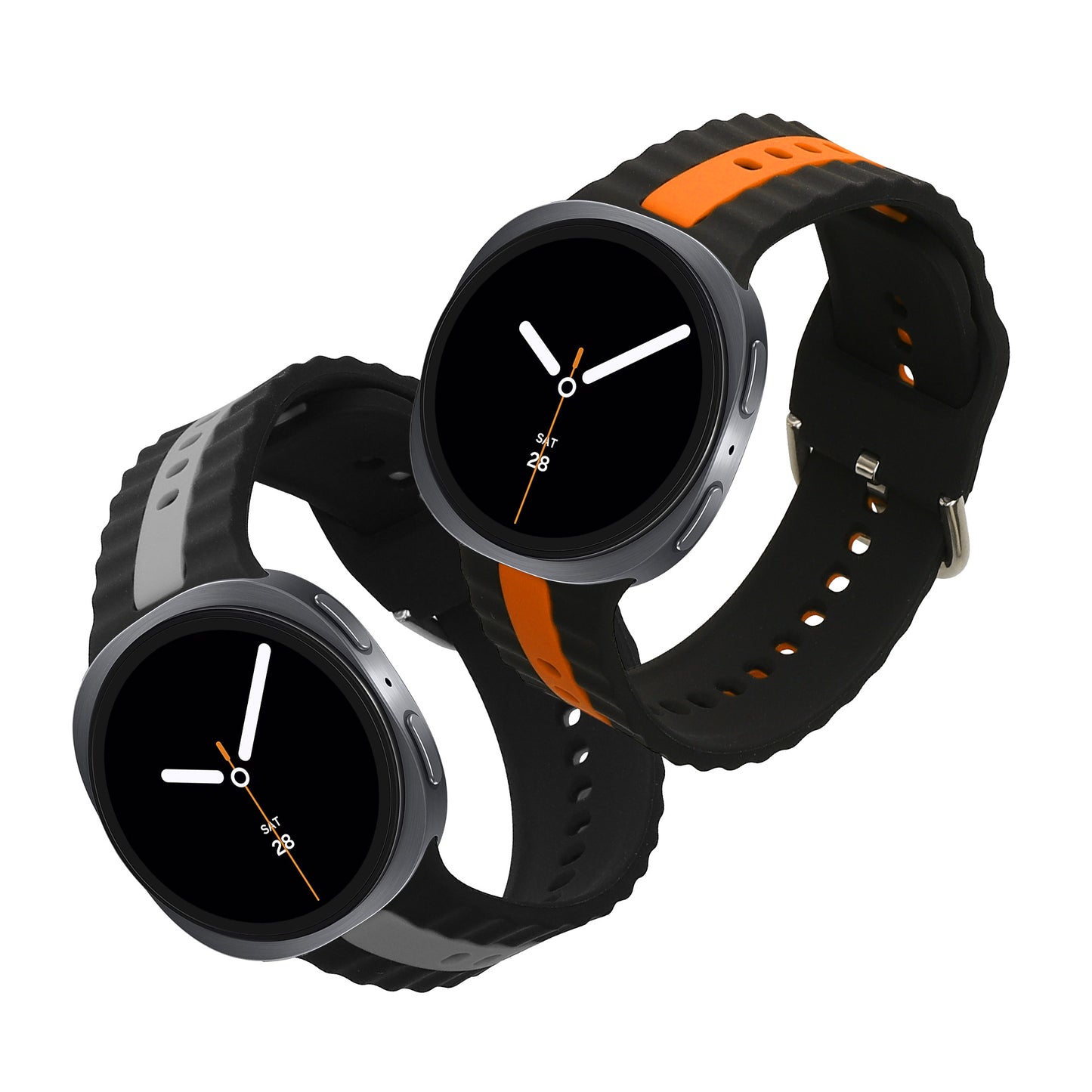 kwmobile Watch Strap for Samsung Galaxy Watch 8 / Galaxy Watch 8 Classic 46mm Strap Fitness Tracker Band Set Replacement Strap Smartwatch