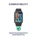 kwmobile Watch Strap for Xiaomi Smart Band 8 Pro / Smart Band 9 Pro Band Fitness Tracker Band Set Replacement Strap Smartwatch