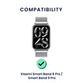 kwmobile Watch Strap for Xiaomi Smart Band 8 Pro / Band 9 Pro / Redmi Watch 5 / Redmi Watch 4 Strap Fitness Tracker Band Set Replacement Strap Smartwatch