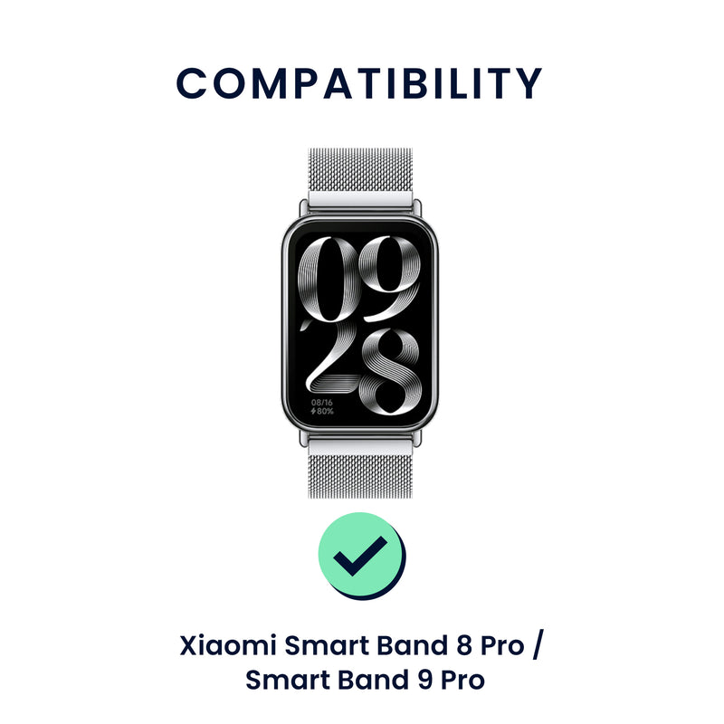 kwmobile Watch Strap for Xiaomi Smart Band 8 Pro / Band 9 Pro / Redmi Watch 5 / Redmi Watch 4 Strap Fitness Tracker Band Set Replacement Strap Smartwatch