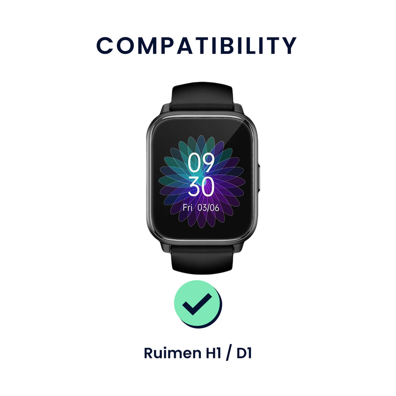 kwmobile Watch Strap for Ruimen H1 / D1 Fitness Tracker Band Set Replacement Strap Smartwatch