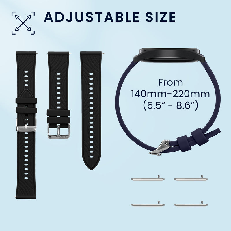 kwmobile Watch Strap for Ruimen H1 / D1 Fitness Tracker Band Set Replacement Strap Smartwatch
