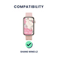 kwmobile Watch Strap for SHANG WING L2 Bracelet Fitness Tracker Band Set Replacement Strap Smartwatch