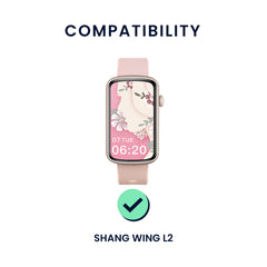 kwmobile Uhrenarmband für SHANG WING L2 Armband Fitnesstracker Band Set Ersatzarmband Smartwatch - Sonstiges