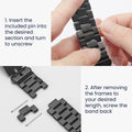 kwmobile Watch Strap compatible with Samsung Galaxy Watch 8 Galaxy / Galaxy Watch 8 Classic 46mm Replacement Strap - Smartwatch Replacement Strap - 14 - 22 cm Inner Dimensions