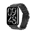 kwmobile Edelstahl Uhrenarmband kompatibel mit Xiaomi Smart Band 8 Pro / Band 9 Pro / Redmi Watch 5 / Redmi Watch 4 Ersatz Armband - Ersatzarmband für Smartwatch - 14 - 22 cm Innenmaße - Schwarz Schwarz  [dsg01]