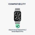 kwmobile Watch Strap compatible with Xiaomi Smart Band 8 Pro / Band 9 Pro / Redmi Watch 5 / Redmi Watch 4 Replacement Band - 14 - 22 cm Inner Dimensions
