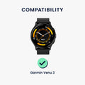 kwmobile Screen Protector compatible with Garmin Venu 3 Film Protective Film for Fitness Tracker robust Screen Protection