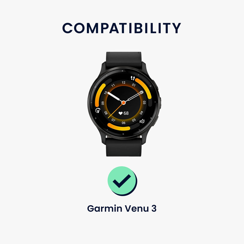 kwmobile Screen Protector compatible with Garmin Venu 3 Film Protective Film for Fitness Tracker robust Screen Protection