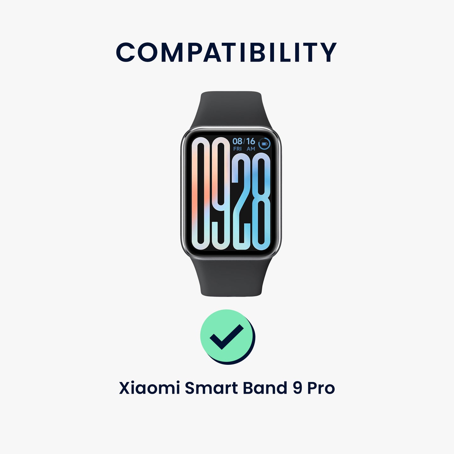 kwmobile Screen Protector compatible with Xiaomi Smart Band 9 Pro Film Protective Film for Fitness Tracker robust Screen Protection