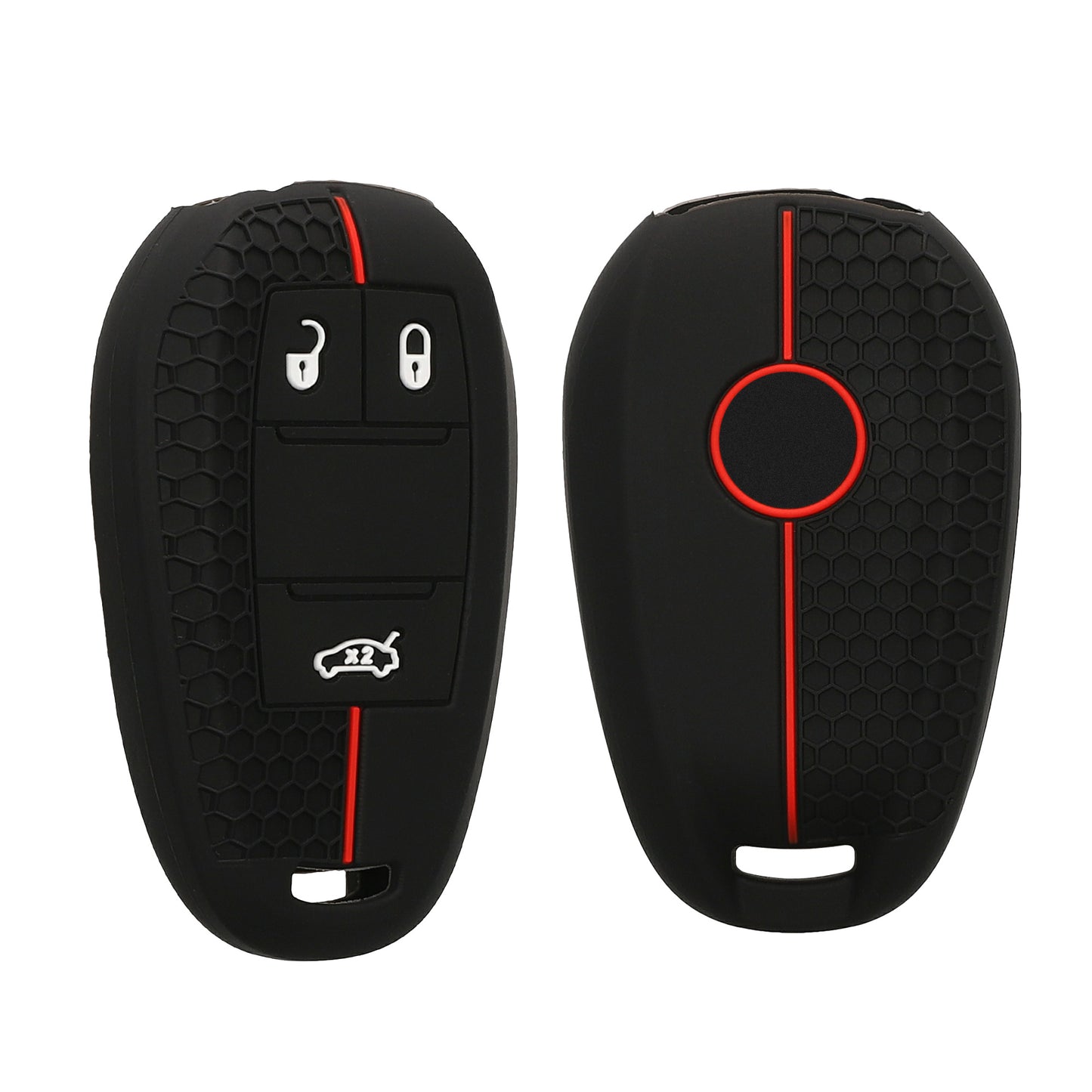 kwmobile Car Key Protection Case Compatible with Alfa Romeo 3-Button Smart Key Fob Shell