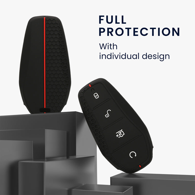 kwmobile Car Key Cover Compatible with BYD Atto 3 / Sealion / Han / Tang / Dolphin / Seal - Key Cover