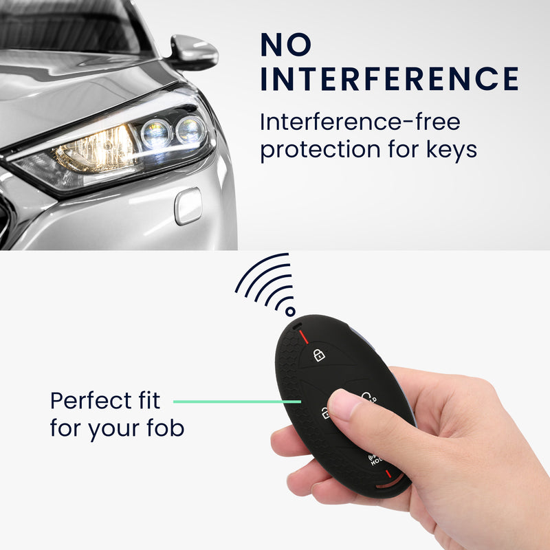 kwmobile Car Key Protection Case Compatible with Hyundai 7-Button Ioniq 6 Grandeur GN7 KONA 2023 Cover - Key Cover