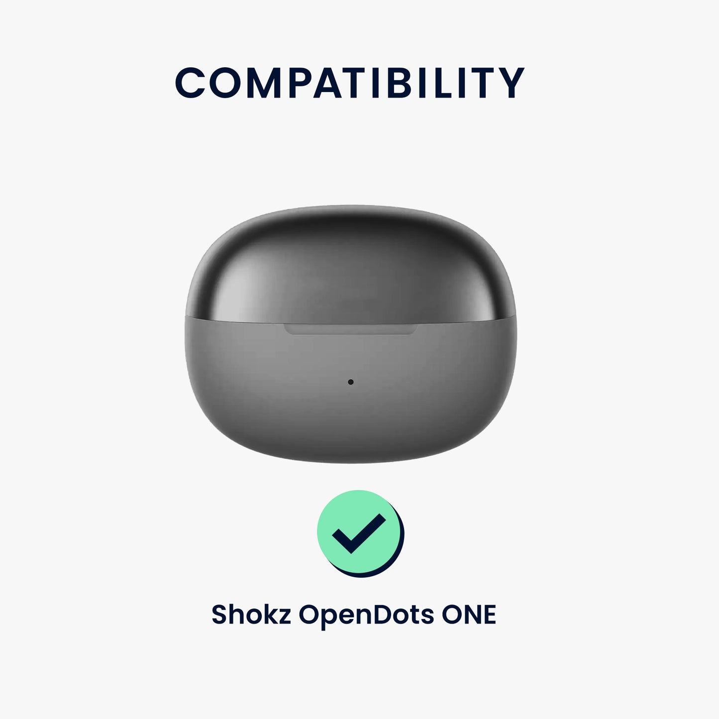 kwmobile Case Compatible with Shokz OpenDots ONE Headphones – Protective Case Cover