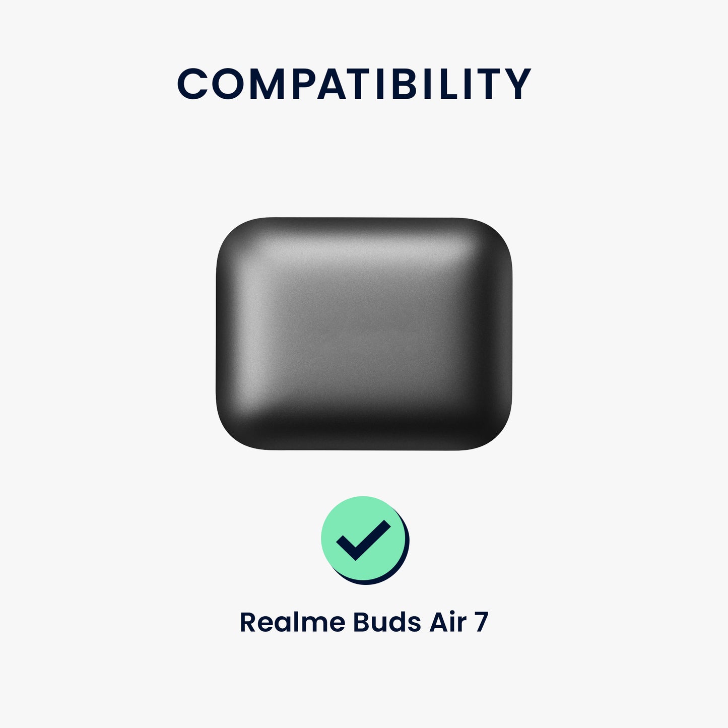 kwmobile Case compatible with Realme Buds Air 7 Headphones