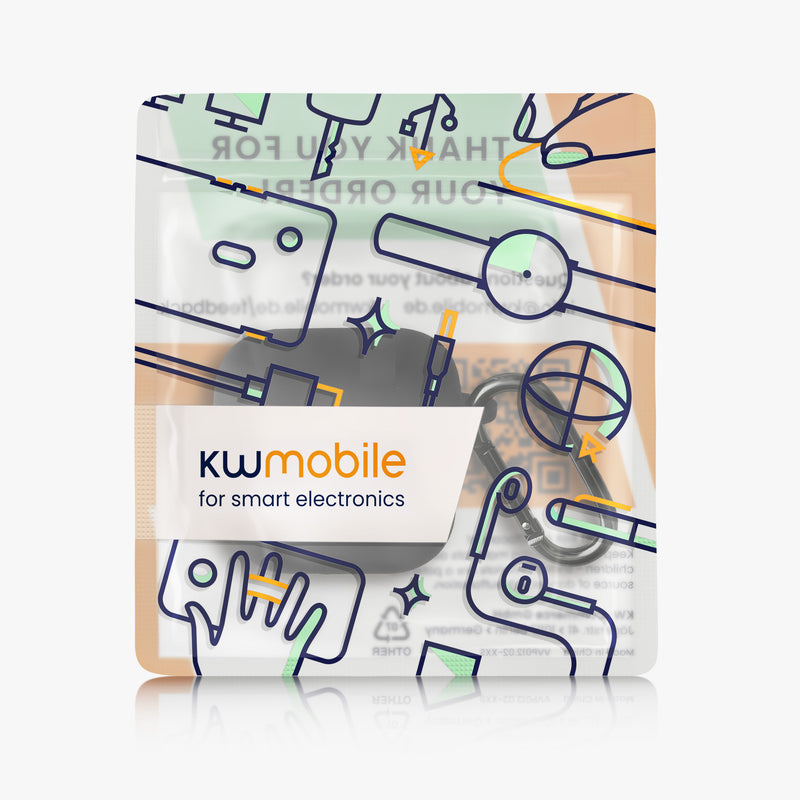 kwmobile Case Compatible with Sennheiser ACCENTUM Open Case - Headphone Case - TPU Silicone Cover - Protective Case