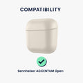 kwmobile Case Compatible with Sennheiser ACCENTUM Open Case - Headphone Case - TPU Silicone Cover - Protective Case
