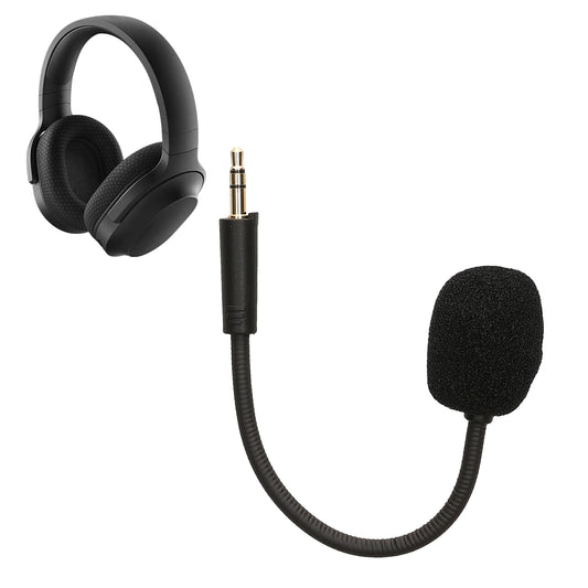kwmobile Ersatz Kopfhörer Mikrofon kompatibel mit Razer Barracuda X Headset - Gaming Headphones Mikrofon mit 3,5 mm Klinkenstecker - Schwarz Schwarz  