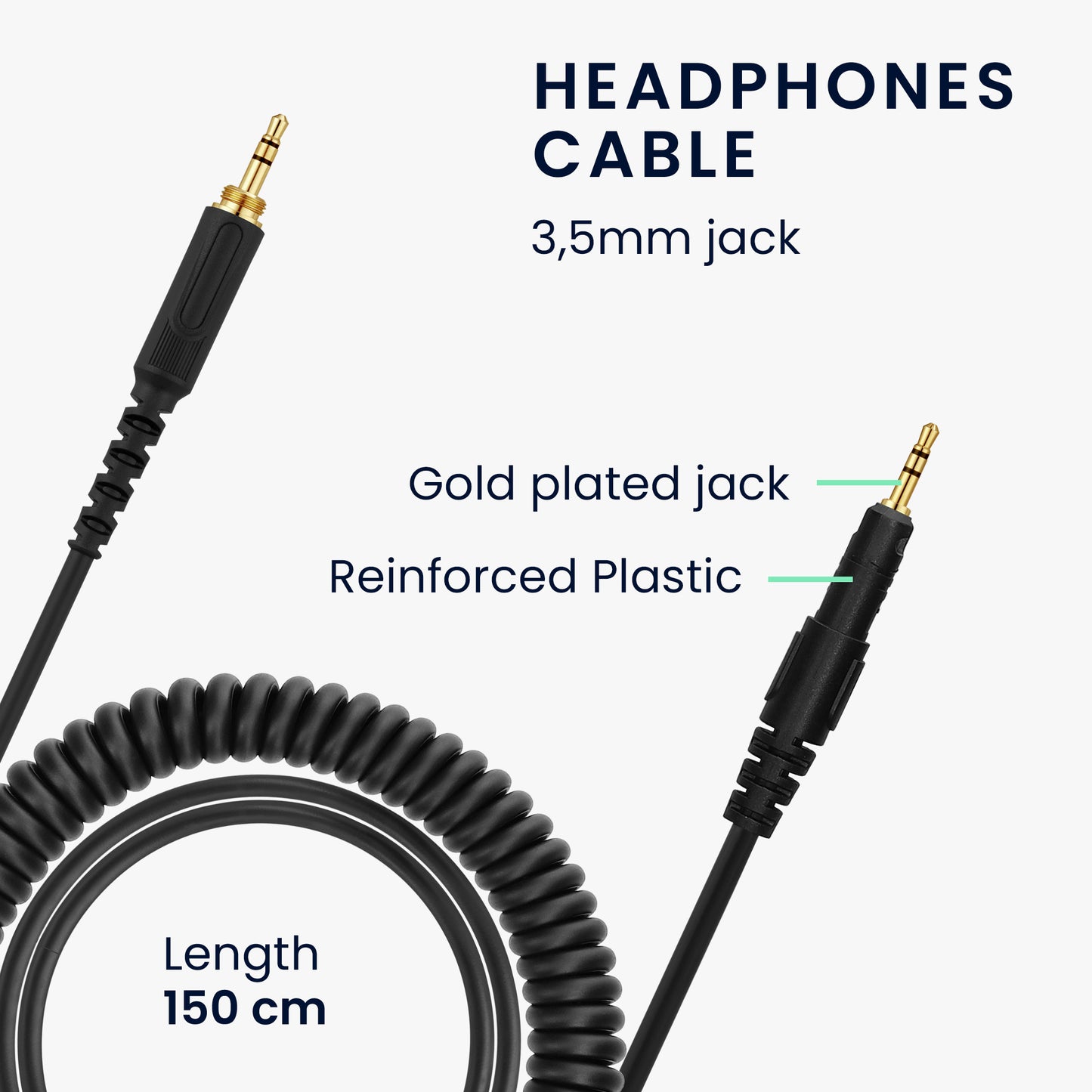 Headphone Cable for AudioTechnica ATH-M50X / M40X / M60X / M70X