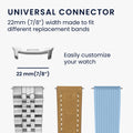 22mm Metal Adapter Set for Watch Straps