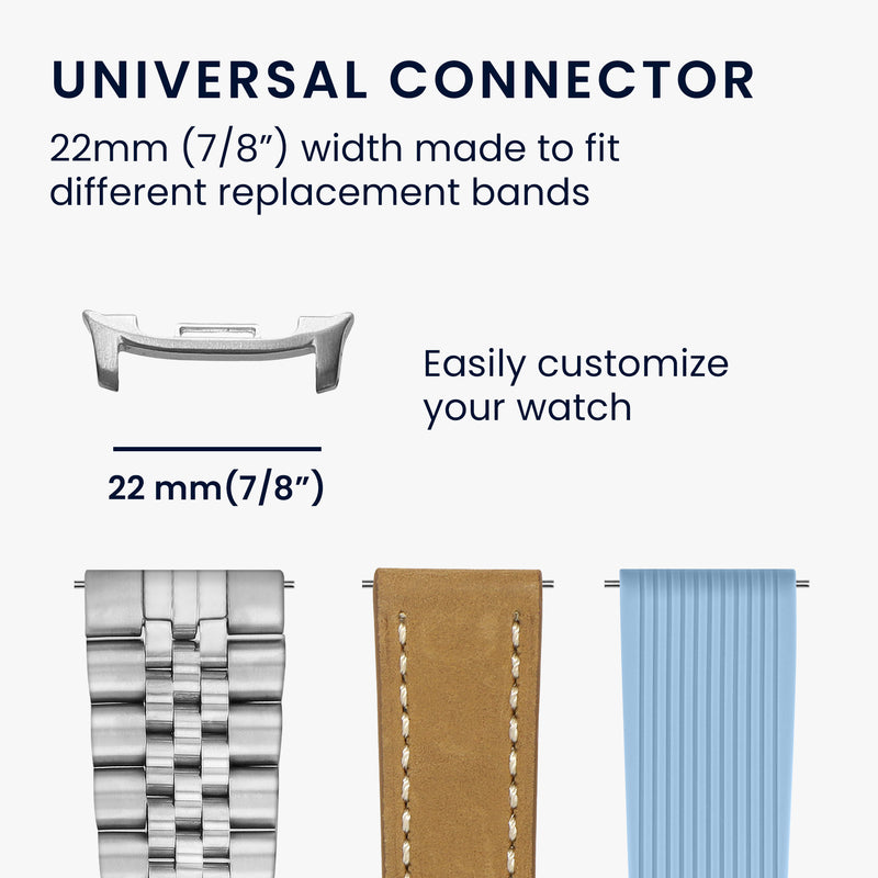 22mm Metal Adapter Set for Watch Straps