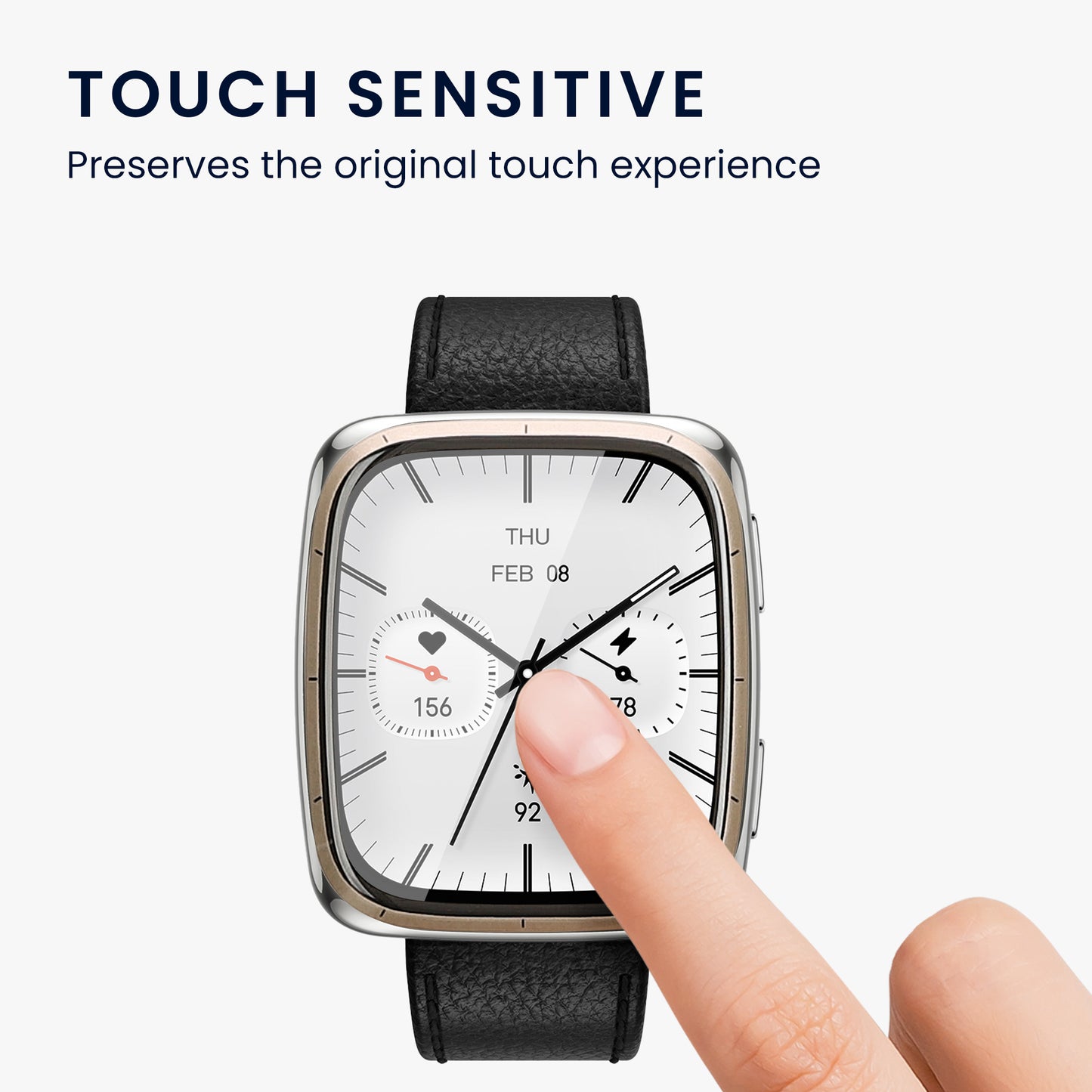 2x Screen Protector for Amazfit Active 2 Square