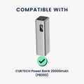 kwmobile Case for CUKTECH Power Bank 20000mAh (PB200) - Power Bank Case for Travel - Power Bank Bag