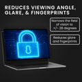 kwmobile Privacy Screen Protector for Apple MacBook Pro 16" (2019) A2141 Film - Privacy Screen - Magnetic Laptop Film - Anti-Spy Film - Laptop Protection